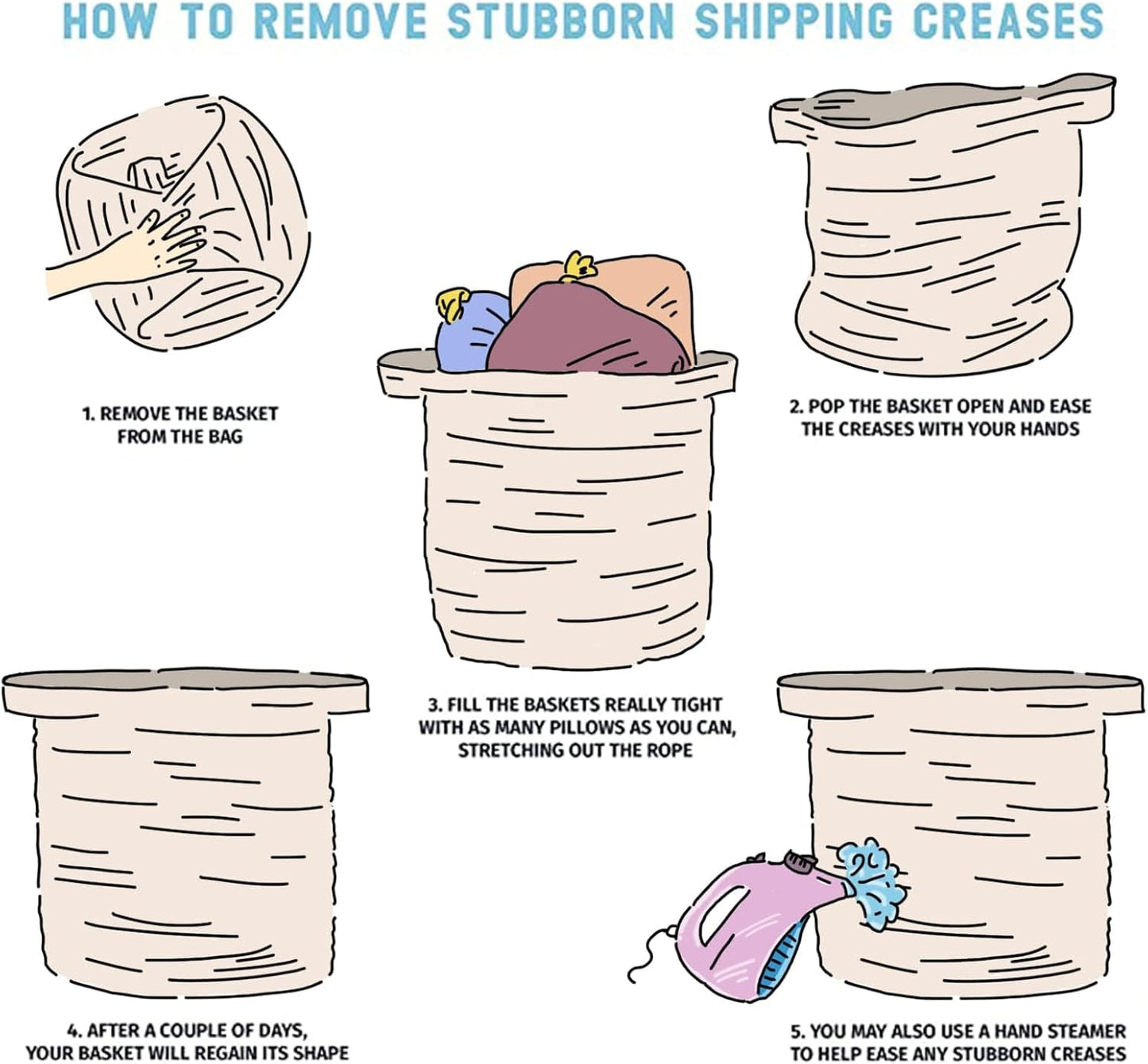 100L Laundry Baskets-Laundry Hamper, Storage Basket with Handles, Decorative Basket for Living Room, Woven Storage Basket for Toys Bin, Pillows, Blankets, Clothes-19X21In-Gradient Yellow