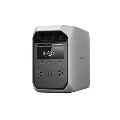 ECOFLOW DELTA 3 Classic Portable Power Station with 160 or 220W Solar Panel, Solar Charging, Lifepo4 Battery, 1800W AC/100W USB-C Output