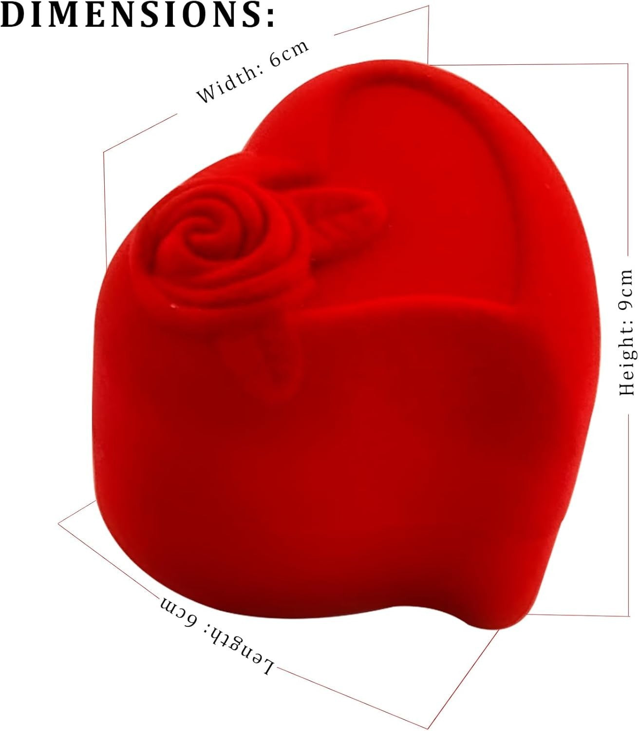 Christmas Gift Red Heart for Him Her Husband Wife GF BF Xmas Valentines Day