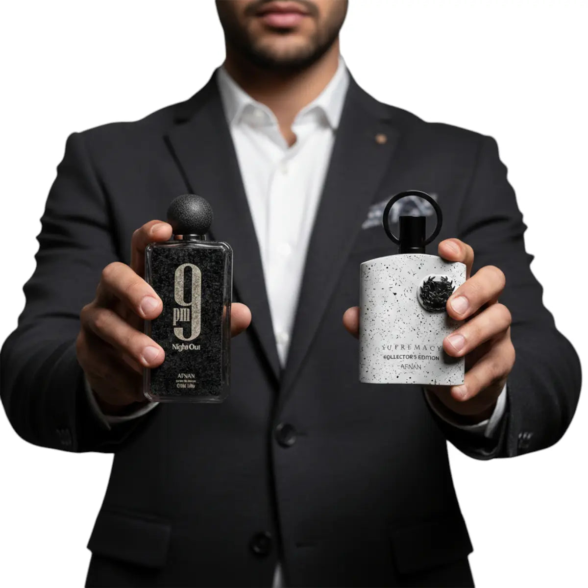 (Combo) Afnan 9 PM Night Out Unisex Extrait De Parfum 100Ml (3.4 Oz) & Afnan Supremacy Collector'S Edition Eau De Parfum Spray for Men 3.4 Oz - Bold, Fruity, Intense, Citrus Woody Musk Amber Vanilla Fragrances | Long-Lasting Nighttime 9PM, Blackcurrant Me
