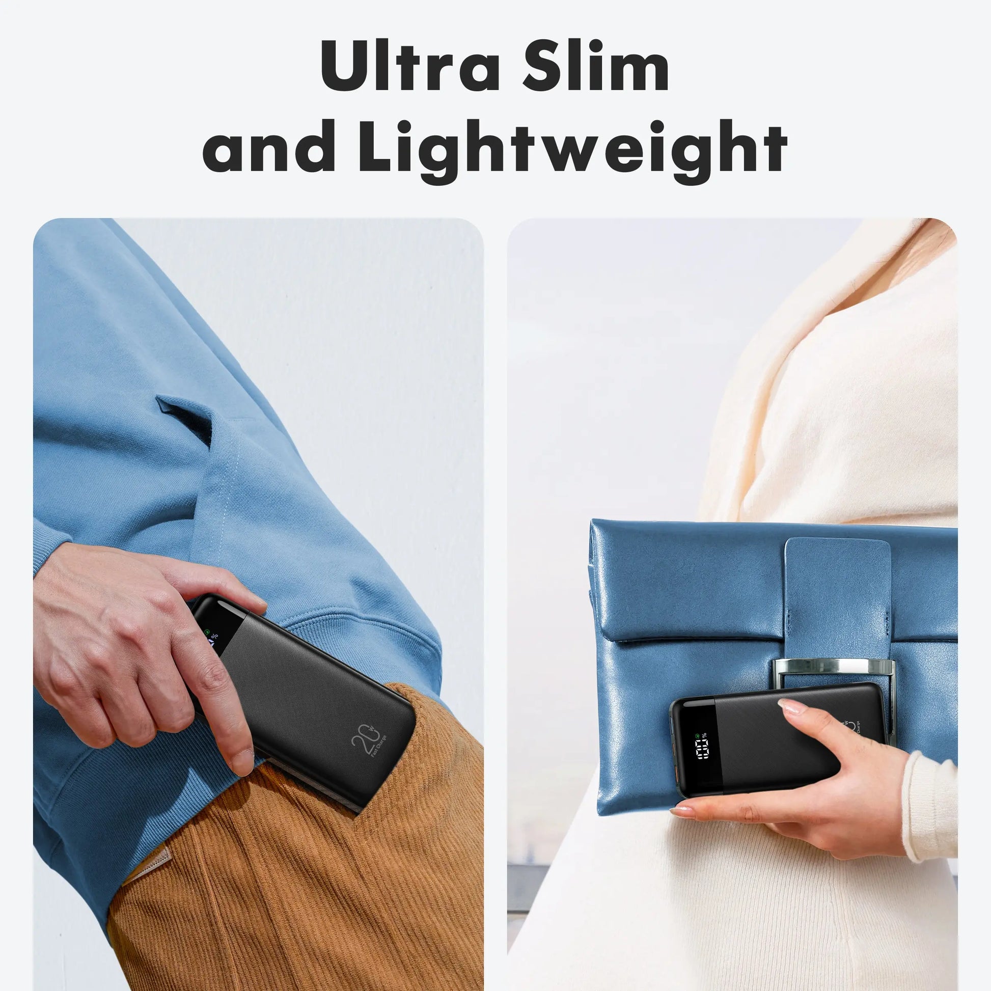 Charmast 20,000Mah Ultra-Slim Power Bank & Portable Charger – 20W Fast Charging with Built-In Cables for Smartphones, Tablets & USB-C Devices – Travel-Friendly Rechargeable Battery Pack, Black Compact Digital Gadget，Travel Essentials #Tiktokshopsummersale