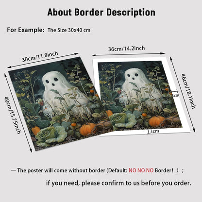 3Pcs/Sets Ghost Skeleton Posters and Prints Canvas Painting Gothic Flowers Wall Art for Home Living Room Decor Halloween Gifts