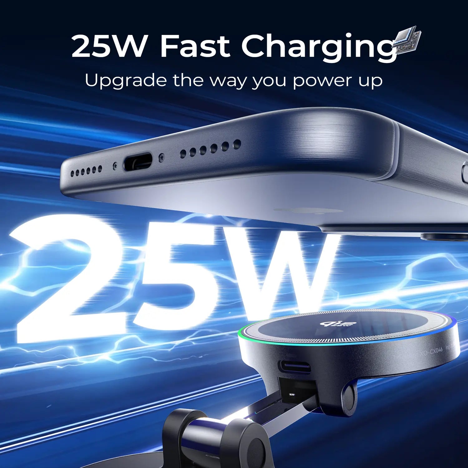 Qi2.2 25W Magsafe Car Mount Charger, Magsafe Car Charger, Suction Wireless Charger,Air Vent/Dashboard Magnetic Wireless Phone Holder Mount for Iphone 17/16/15/14/13/12, Galaxy S25, Pixel 10, Fast Charging