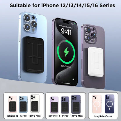 10000Mah Magnetic Wireless Power Bank with Foldable Stand, LED Battery Display, Multi-Device Charging Support, Portable Charger for Iphone 17/16/15/14/13/12 Series Tiktokshopbacktoschool