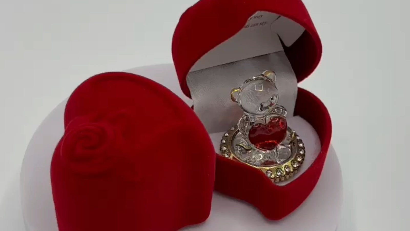 Christmas Gift Red Heart for Him Her Husband Wife GF BF Xmas Valentines Day