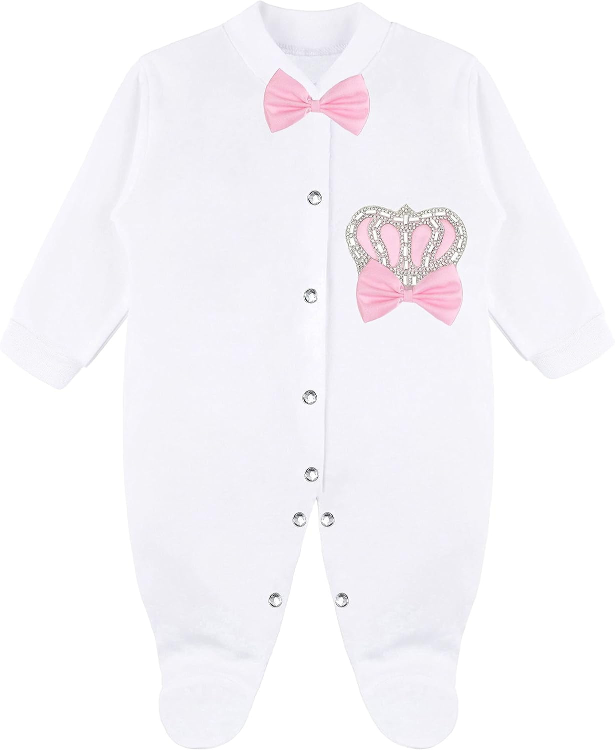 Baby Girl Newborn Jewels Layette 4 Piece Gift Set