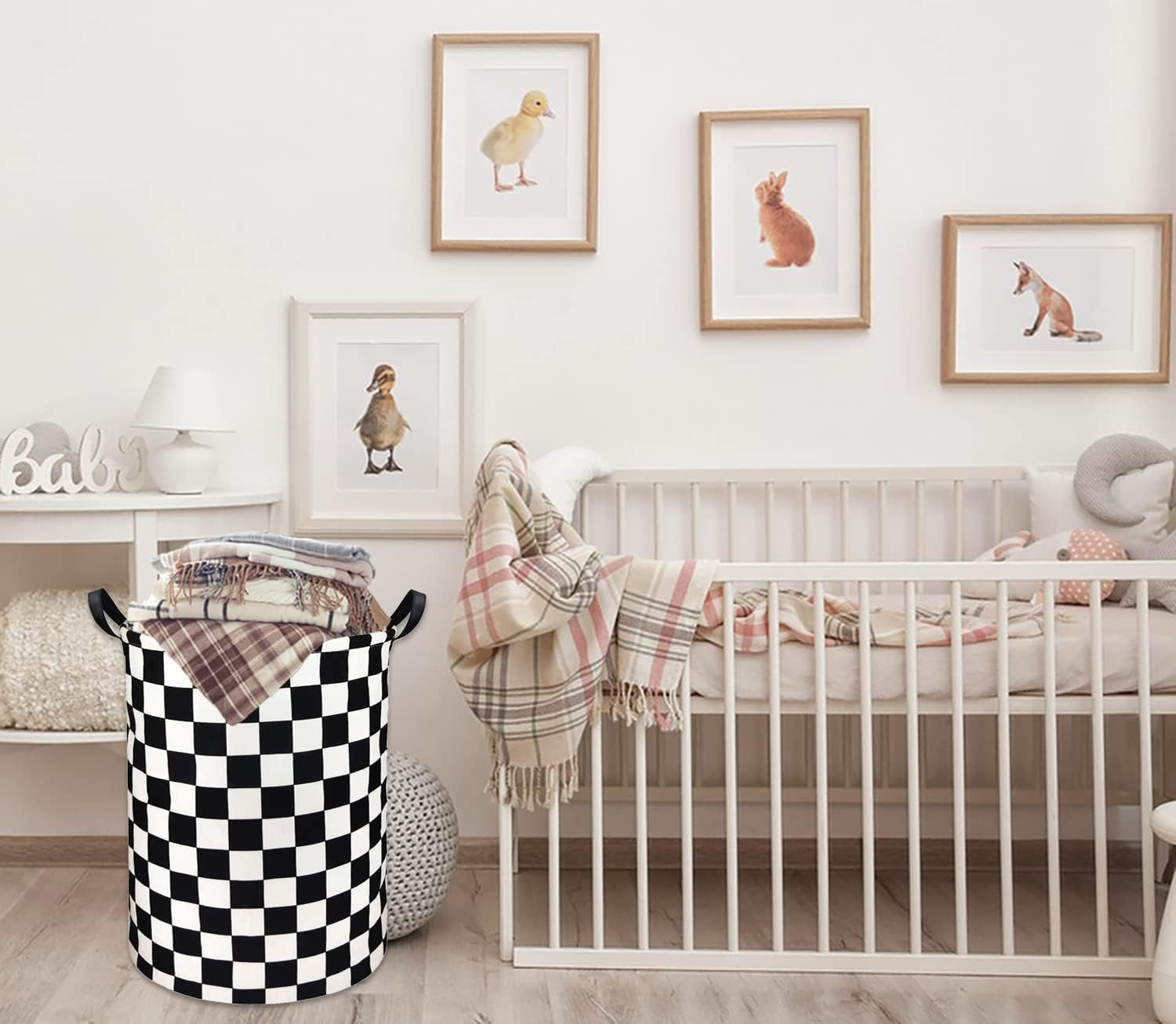 Boys Laundry Basket Hamper Kids Hamper Car Toy Organizer Bins for Room Decor,Gift Basket for Bedroom(Racing Flag)