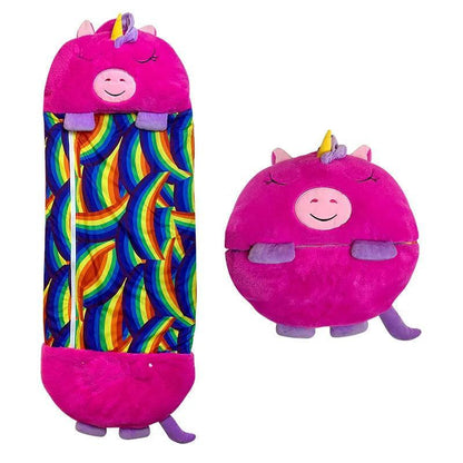 Kinder Slaapzak Met Knuffel - Knuffelkussen 2-In-1 - 3 Tot 8 Jaar