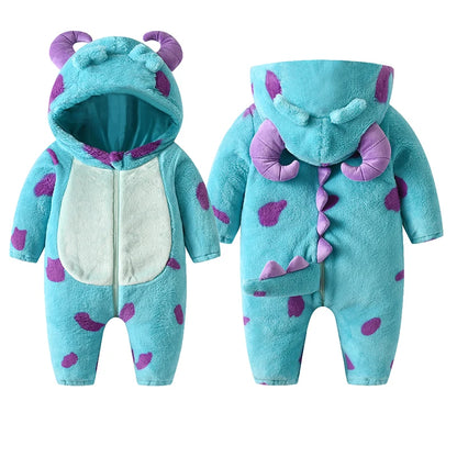 Cute Animal Costume for Toddler Baby Girl Boy Halloween Costume Long Sleeve Fuzzy Warm Fall Winter Clothes Halloween Gifts