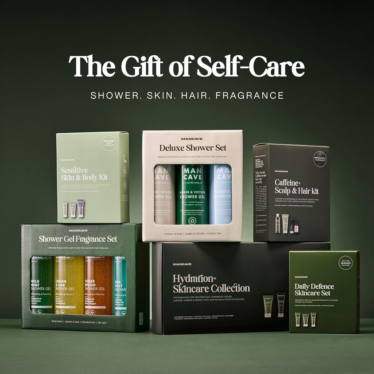 Shower Gel Gift Set 4X500Ml for Men, Fragrance Gift Set
