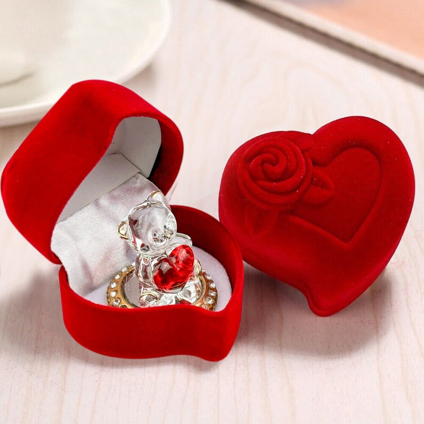 Christmas Gift Red Heart for Him Her Husband Wife GF BF Xmas Valentines Day