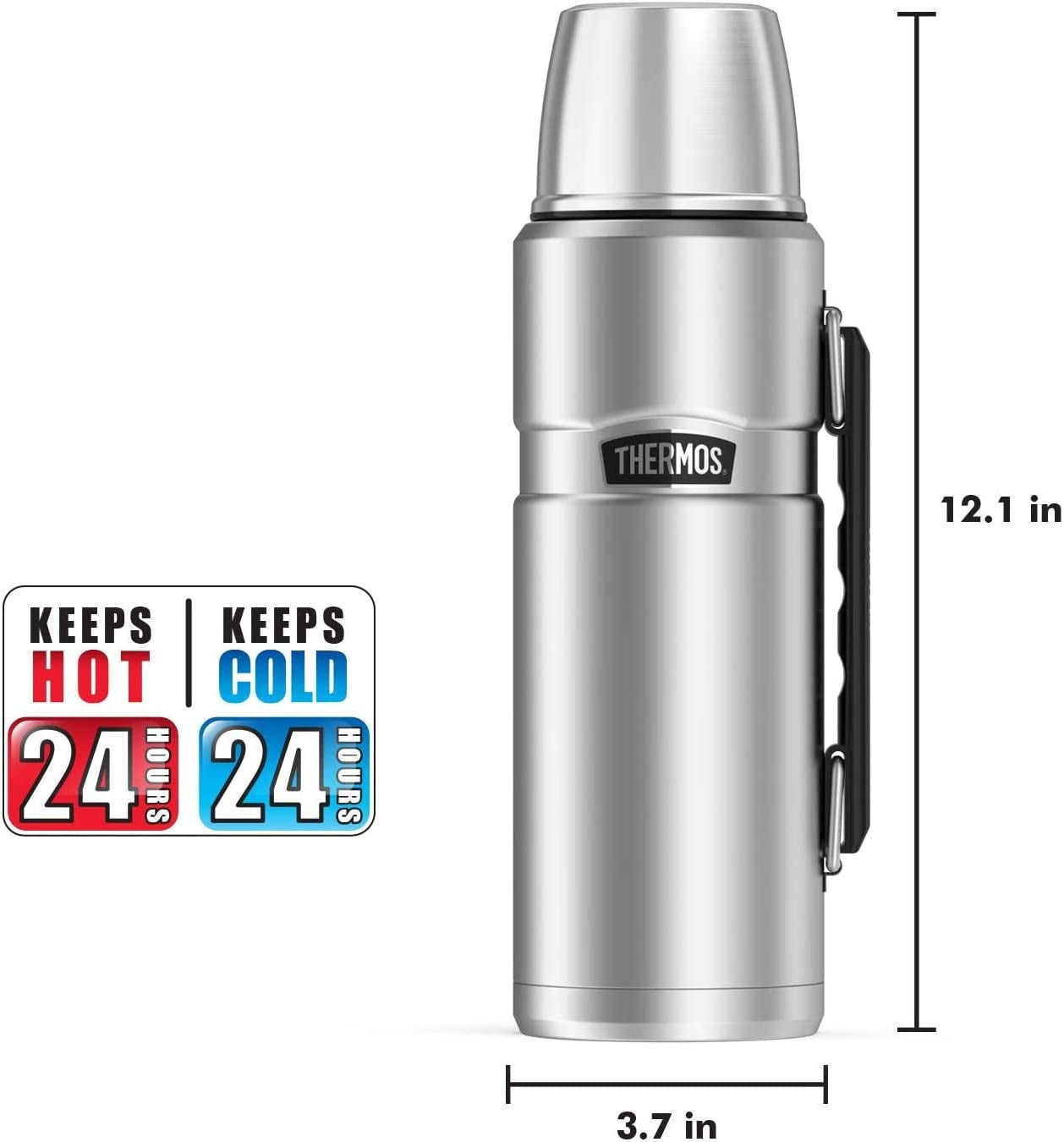 SK2010MDB4 Beverage Bottle, 40 Ounce, Matte Blue