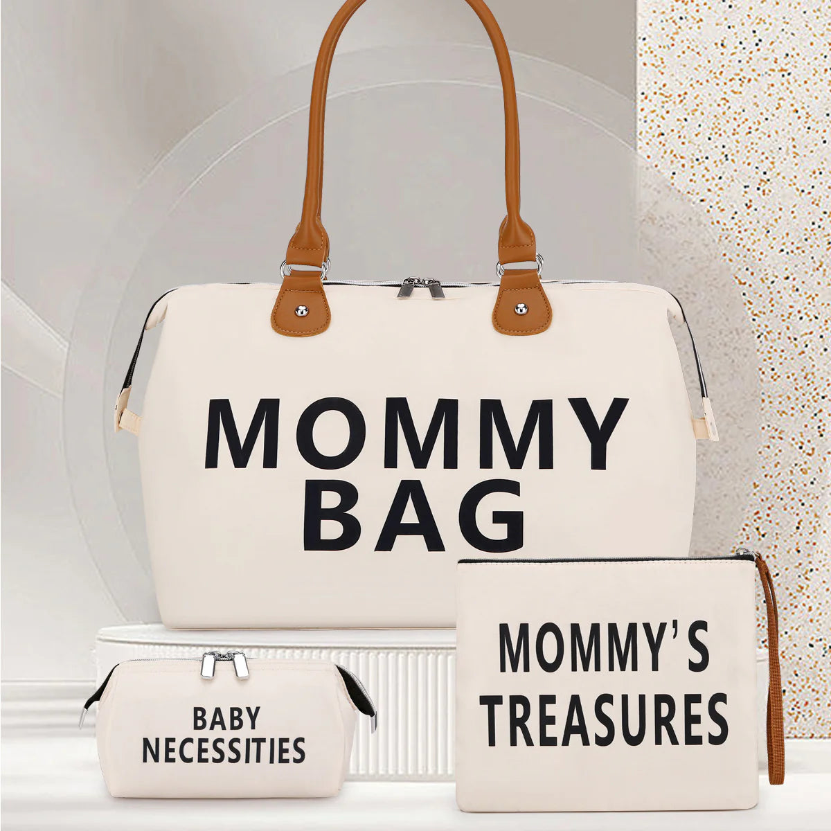 Travel Bag Mommy Bag Three-Piece Shoulder Bag Tote Bag Dry and Wet Separation