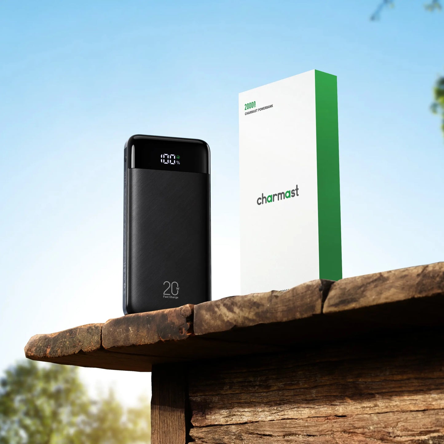 Charmast 20,000Mah Ultra-Slim Power Bank & Portable Charger – 20W Fast Charging with Built-In Cables for Smartphones, Tablets & USB-C Devices – Travel-Friendly Rechargeable Battery Pack, Black Compact Digital Gadget，Travel Essentials #Tiktokshopsummersale