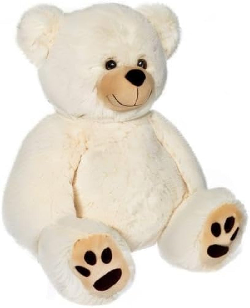 Teddy Bear Stuffed Animals, 20 Inch Soft Plush Toy, Beige | Cute Footprint Plushie for Easter and Birthday Gifts, Soft Huggable Toy for Toddlers Cuddling, Snuggling & Bedtime.