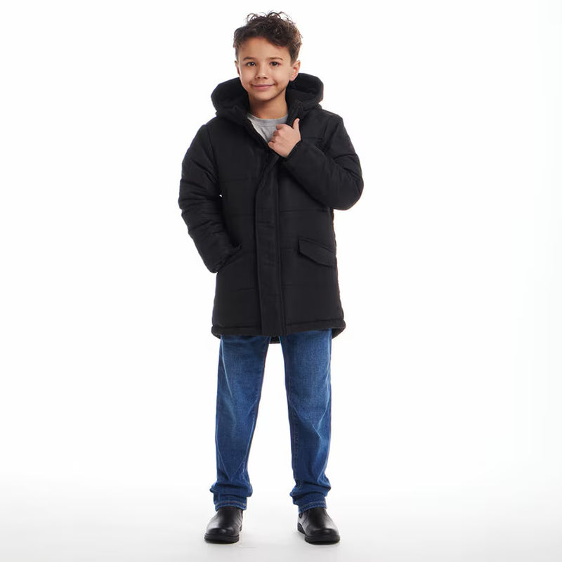 Boys Back to School/Weekend Parka in Black