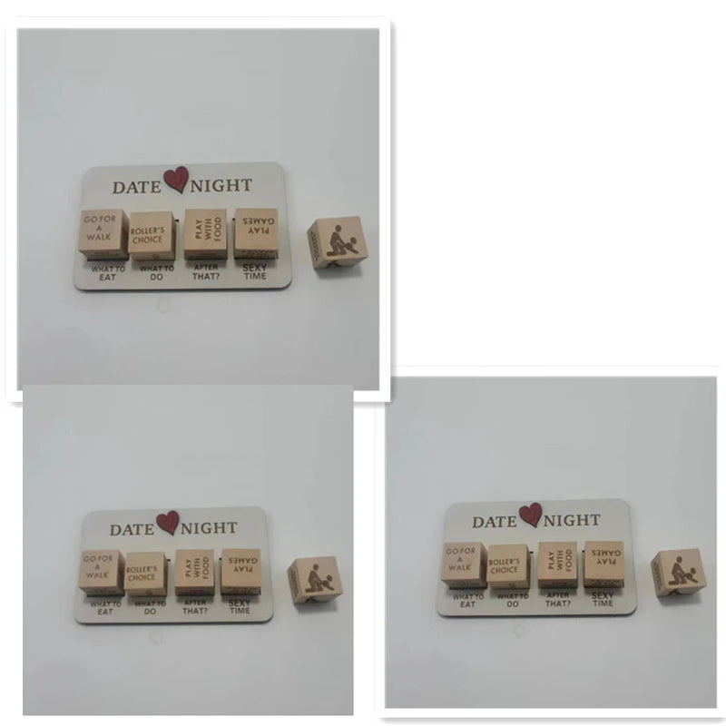 Wooden Date Night Dice Wooden Date Night Ideas Game Dice Romantic Couple Date Night Game Action Decision Dice Games for Couple
