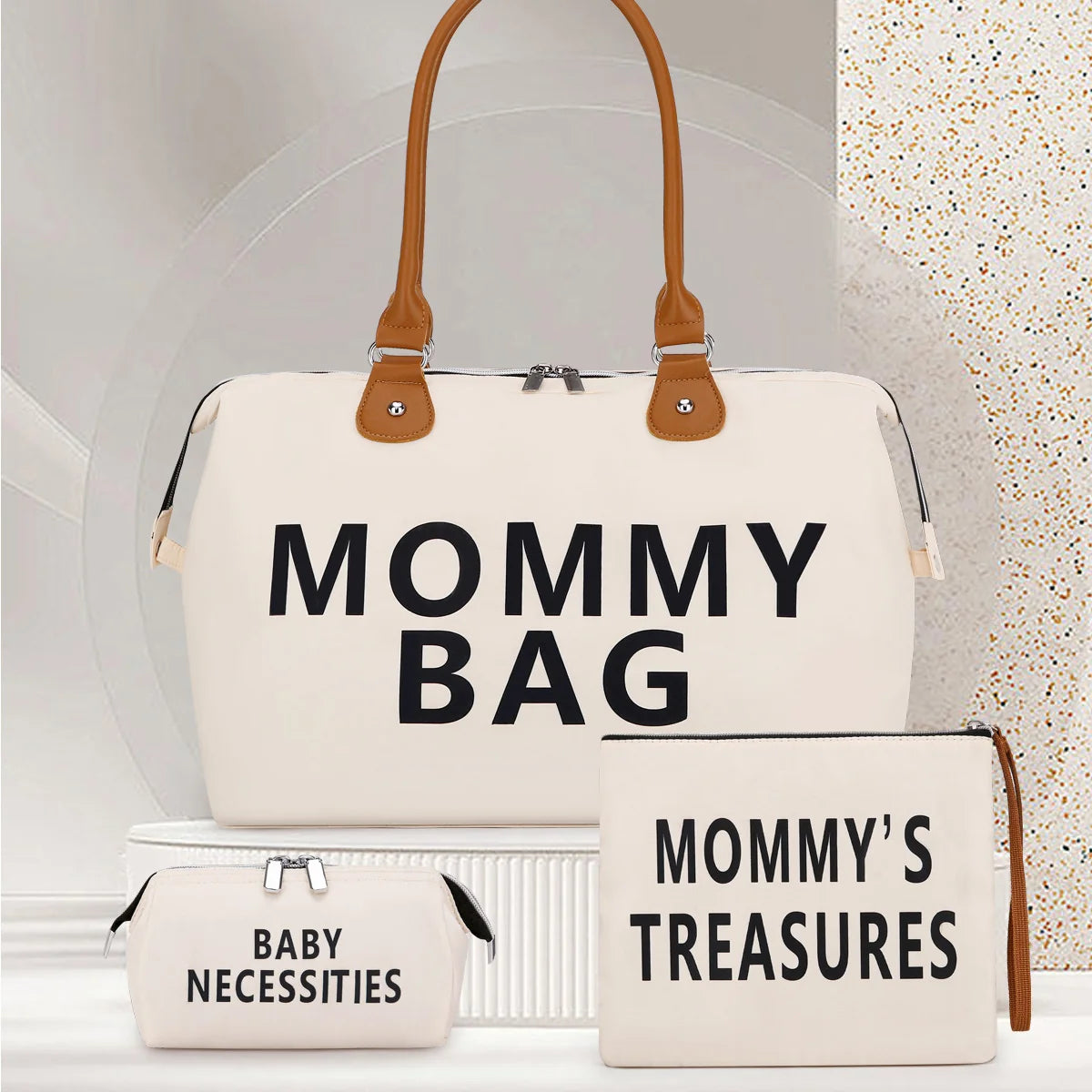 Travel Bag Mommy Bag Three-Piece Shoulder Bag Tote Bag Dry and Wet Separation