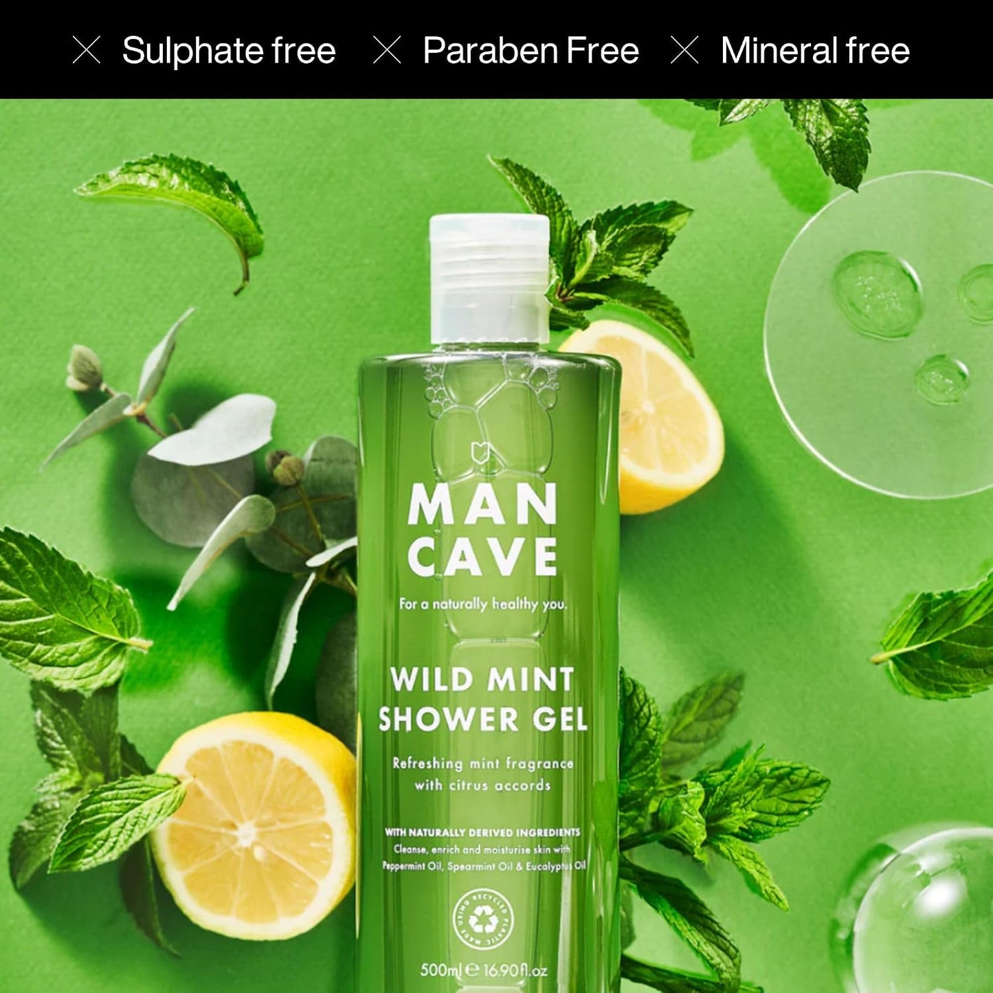 Shower Gel Gift Set 4X500Ml for Men, Fragrance Gift Set
