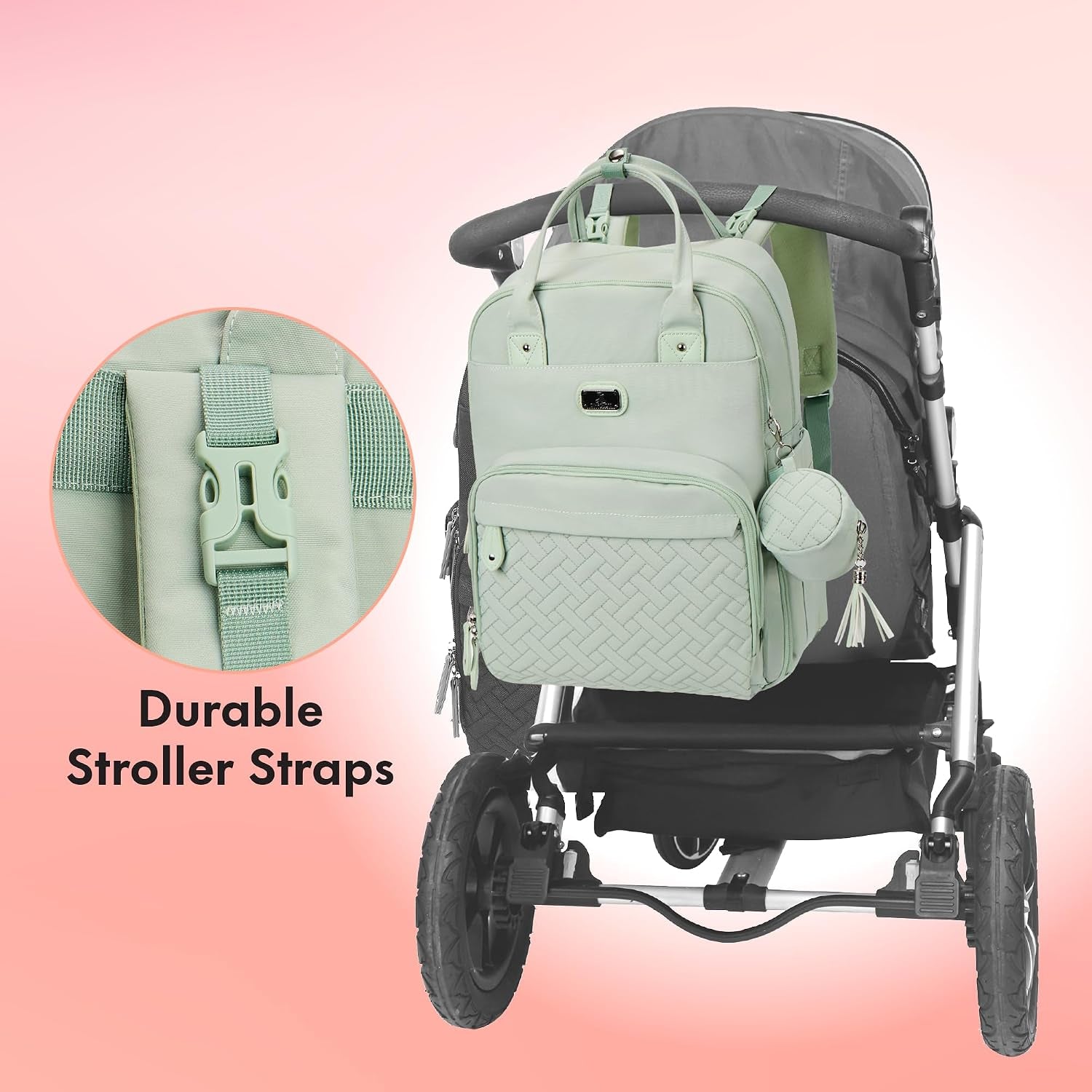 Baby Changing Bags Backpack, Large Baby Bag, 19 Pockets, Outdoors