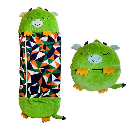 Kinder Slaapzak Met Knuffel - Knuffelkussen 2-In-1 - 3 Tot 8 Jaar