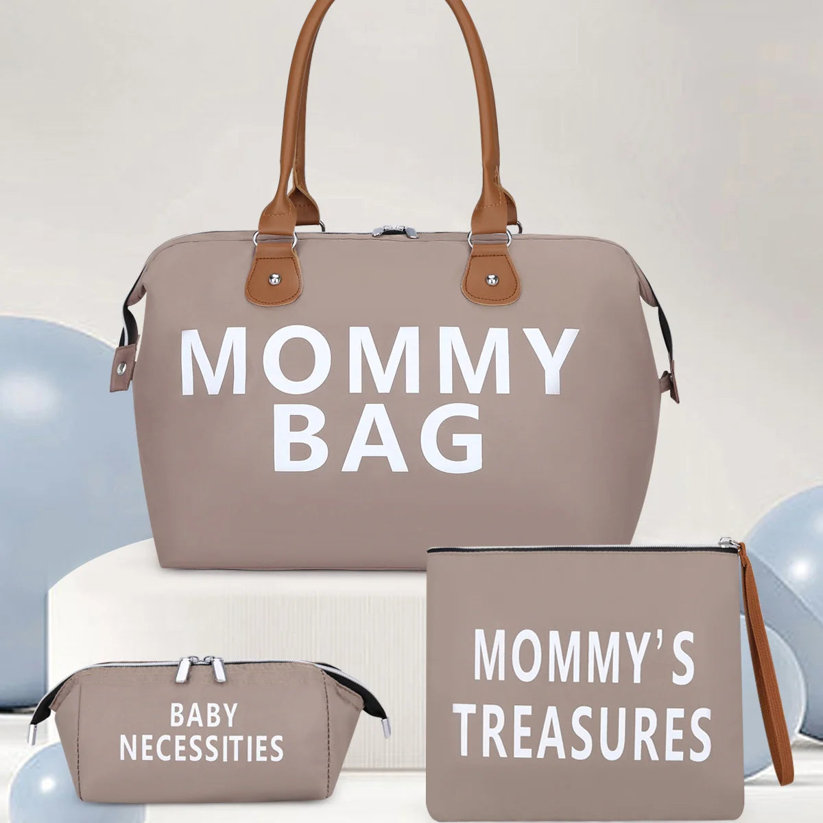 Travel Bag Mommy Bag Three-Piece Shoulder Bag Tote Bag Dry and Wet Separation