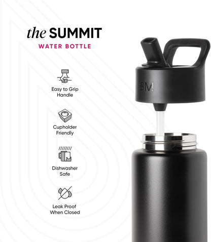 Kids Water Bottle with Straw | Insulated Stainless Steel Reusable Tumbler for Girls, Boys | Summit Collection | 415Ml | Pink Ballerina