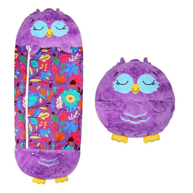 Kinder Slaapzak Met Knuffel - Knuffelkussen 2-In-1 - 3 Tot 8 Jaar