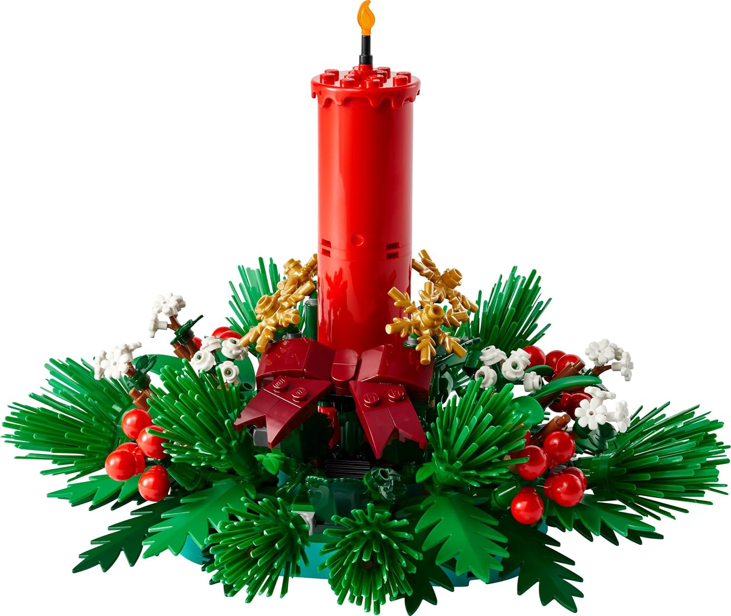 LEGO Christmas Table Decoration - Building Toy Incl. a Candle, Red Berries, Golden Stars and Foliage for Festive Decor - Fun Family Activity - Gift for 12+ Year Old Girls, Boys & Teens - 40743 | Includes Candle, Red Berries, Golden Stars and Foliage, for 15+ Year Old Girls, Boys & Teens