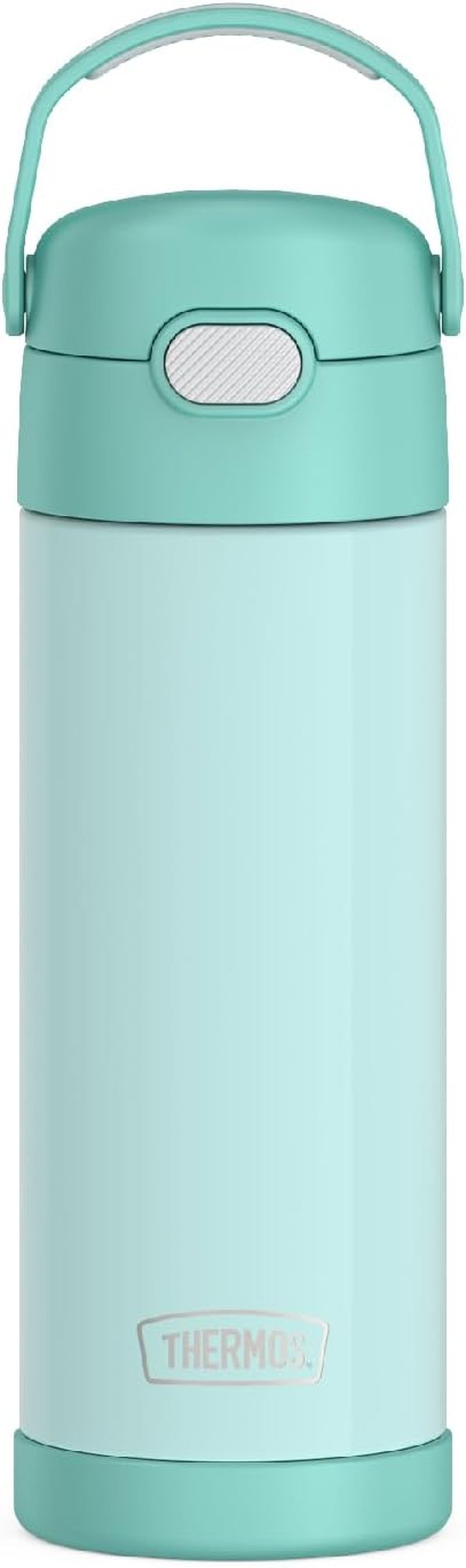 FUNTAINER 16 Ounce Stainless Steel Vacuum Insulated Bottle with Wide Spout Lid, Mint