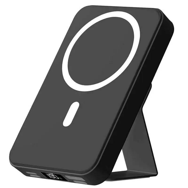 10000Mah Magnetic Wireless Power Bank with Foldable Stand, LED Battery Display, Multi-Device Charging Support, Portable Charger for Iphone 17/16/15/14/13/12 Series Tiktokshopbacktoschool