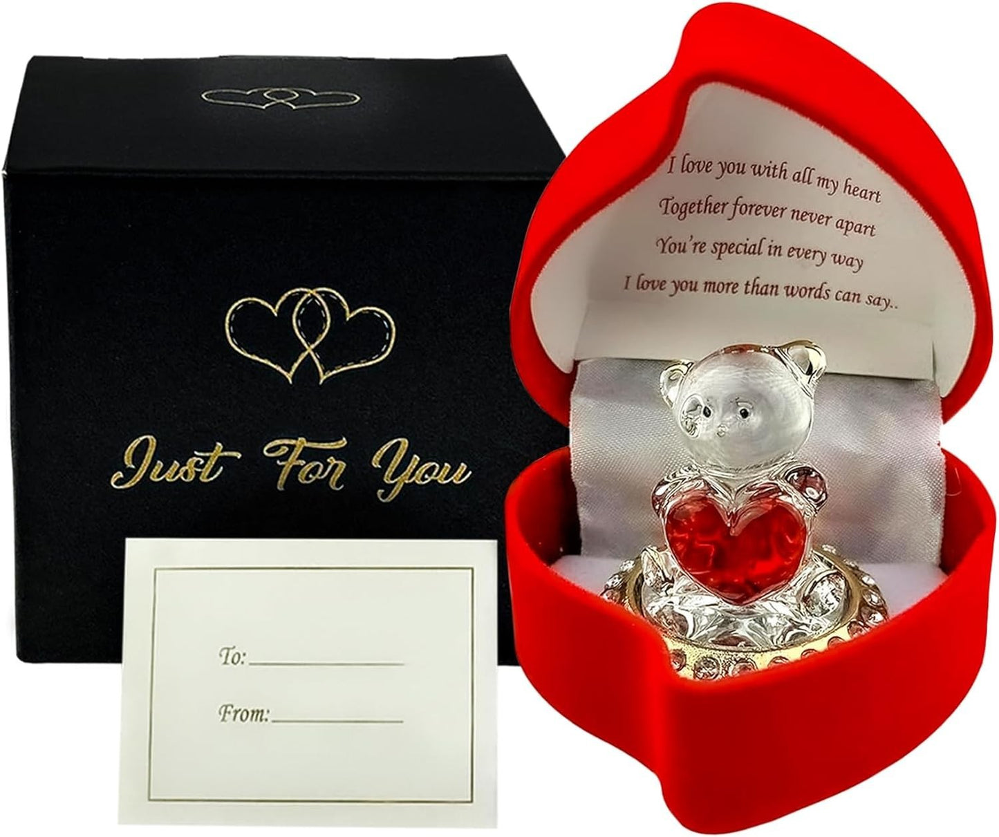 Christmas Gift Red Heart for Him Her Husband Wife GF BF Xmas Valentines Day