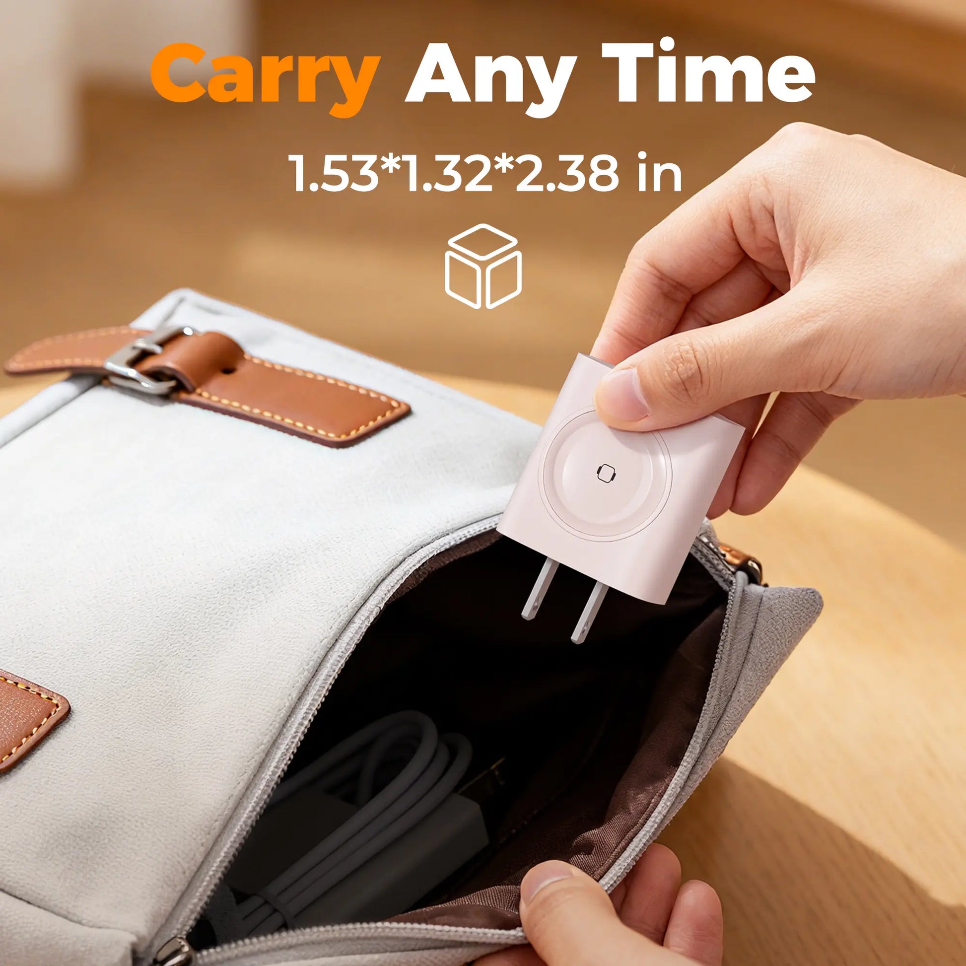 【Fast Charger】 Tessan 3-In-1 PD20W USB C Charger Block with Built-In Wireless Watch Charging, Dual Ports Wall Charger Compatible with Iwatch Ultra/9/8/7/6, Iphone 17/17 Pro/16/16 Pro/15 Series, Electronic Cellphone, Apple Watch Seires